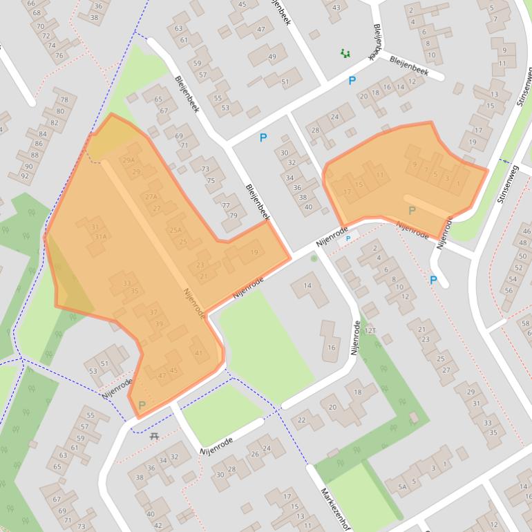 Kaart van postcodegebied 9301XS.