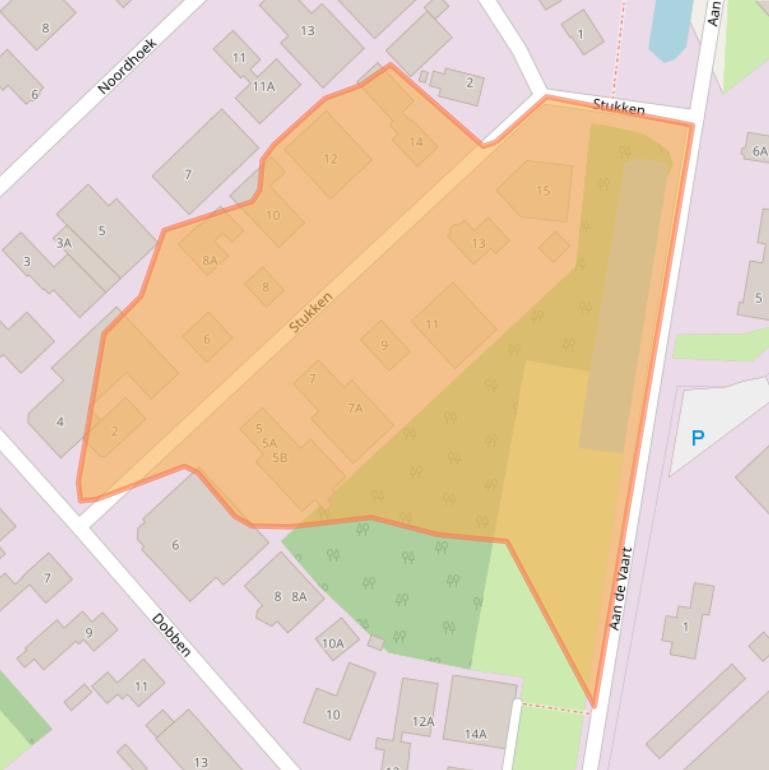 Kaart van postcodegebied 9301ZC.