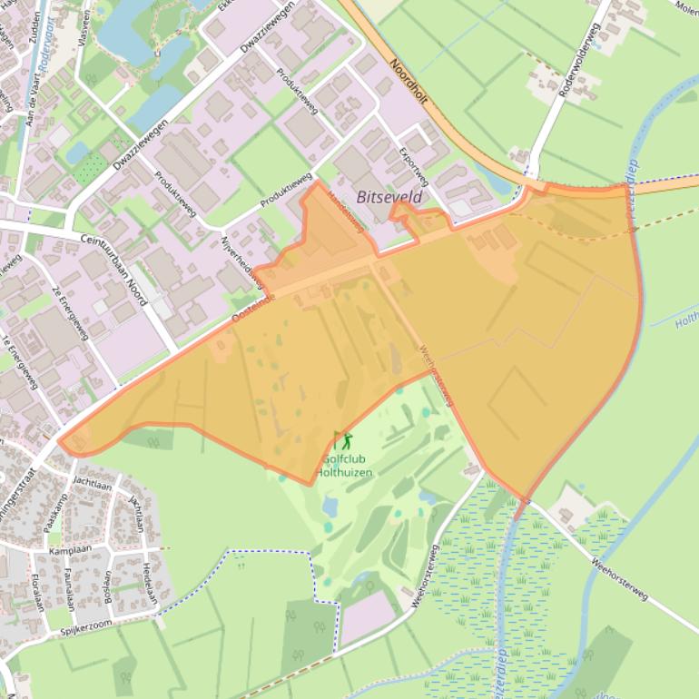 Kaart van postcodegebied 9301ZP.