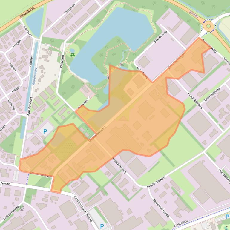 Kaart van postcodegebied 9301ZR.