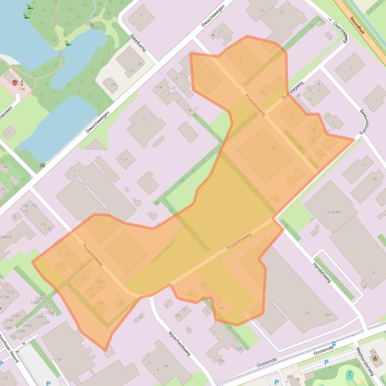 Kaart van postcodegebied 9301ZS.