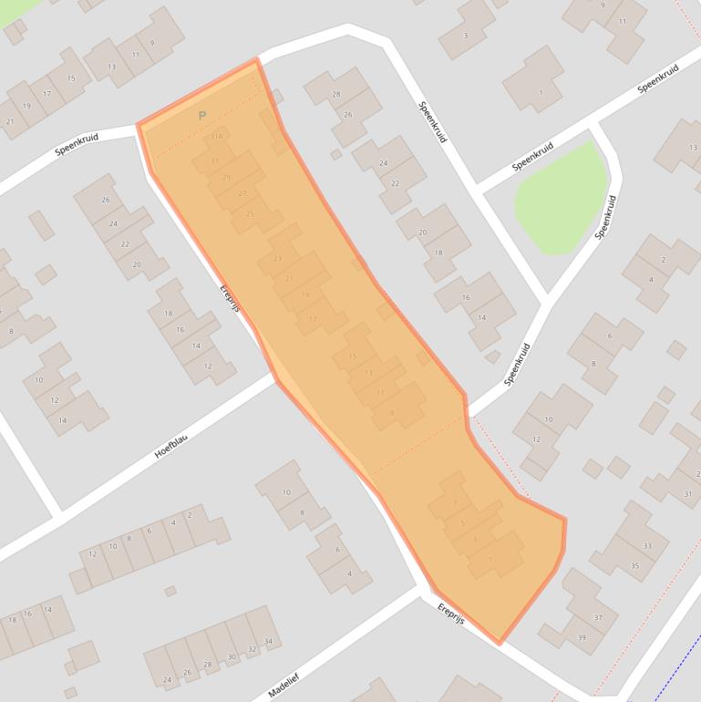 Kaart van postcodegebied 9302AM.