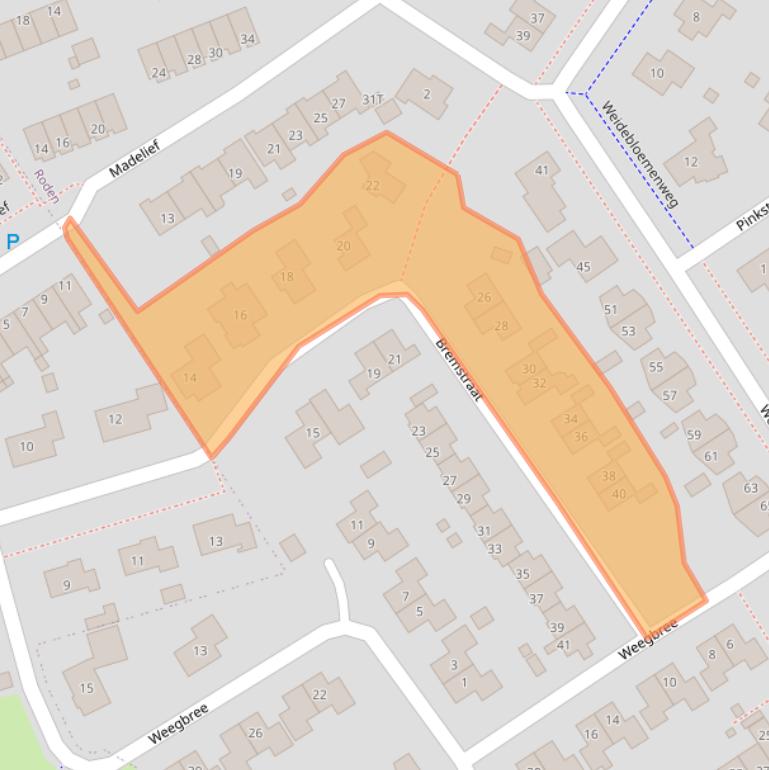 Kaart van postcodegebied 9302AP.