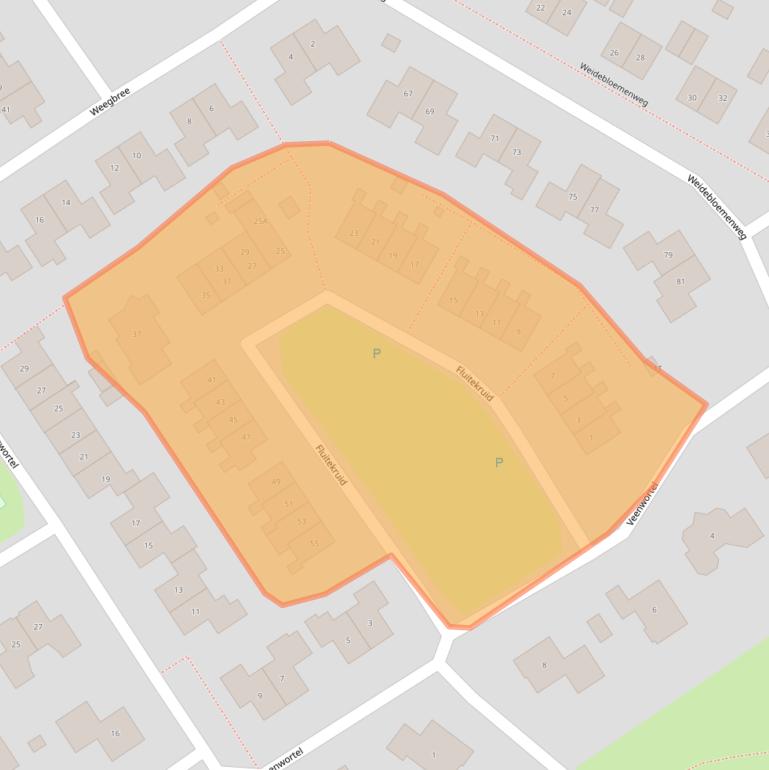Kaart van postcodegebied 9302AW.