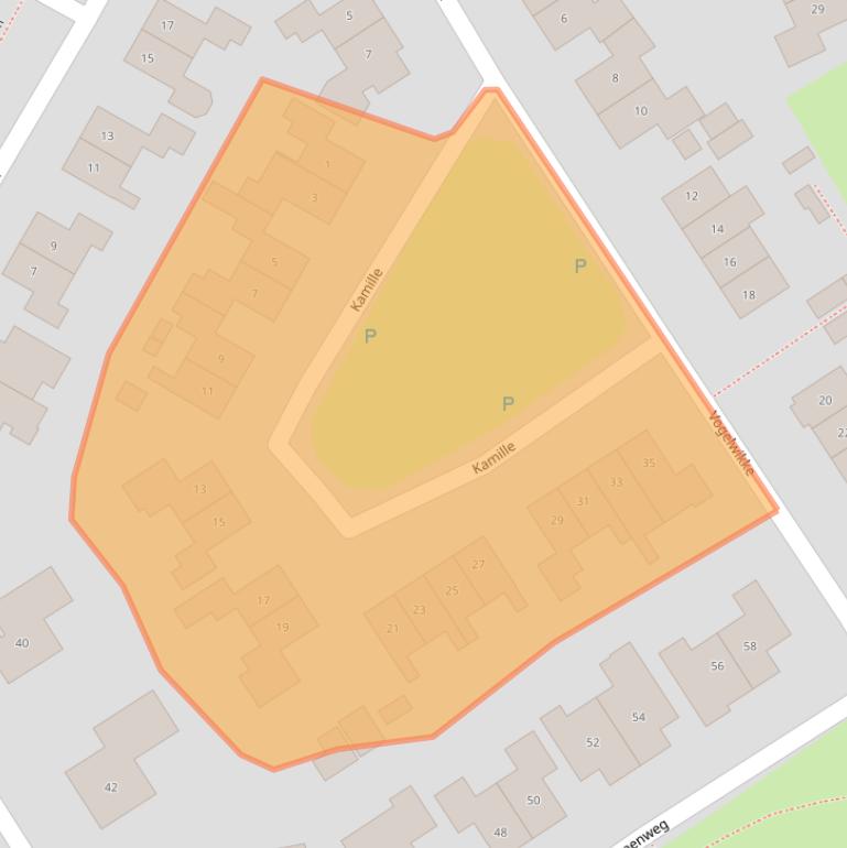 Kaart van postcodegebied 9302BL.