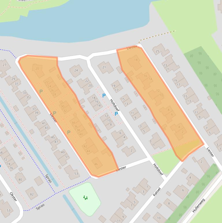 Kaart van postcodegebied 9302CC.