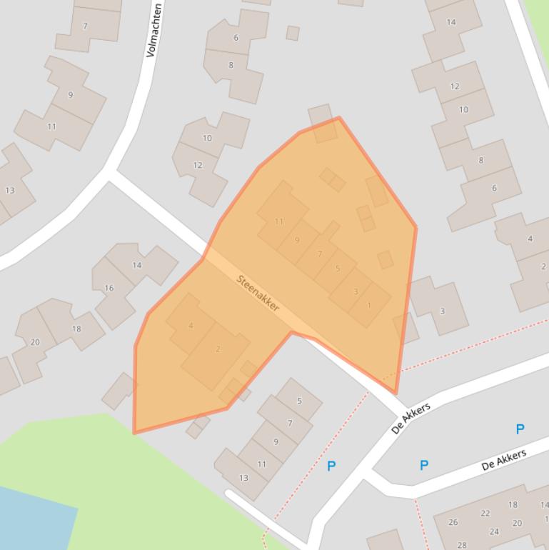 Kaart van postcodegebied 9302DH.