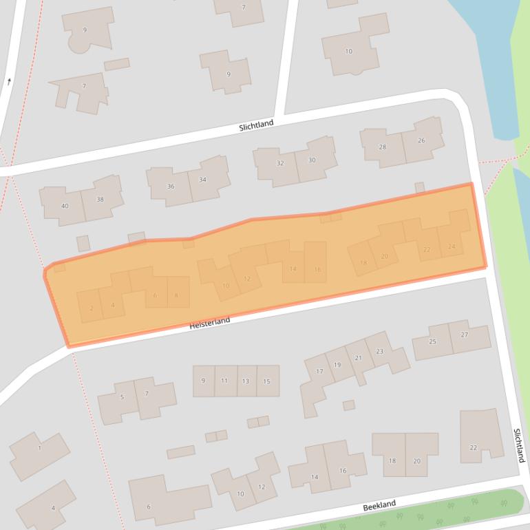 Kaart van postcodegebied 9302GL.