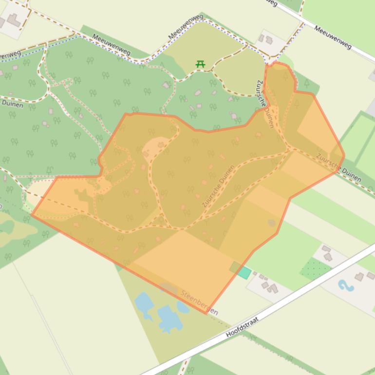 Kaart van postcodegebied 9307PD.