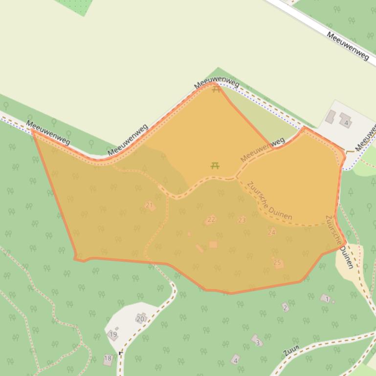 Kaart van postcodegebied 9307PE.