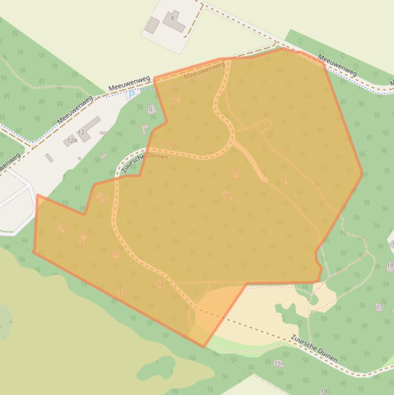 Kaart van postcodegebied 9307PG.