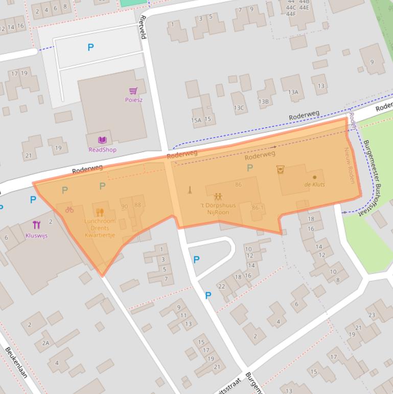 Kaart van postcodegebied 9311PB.