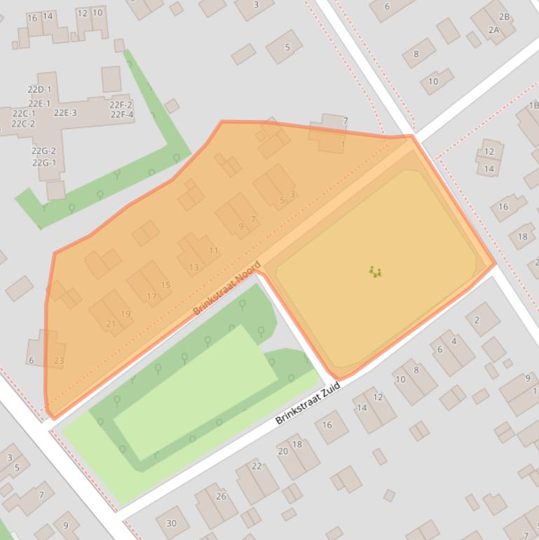 Kaart van postcodegebied 9311PL.