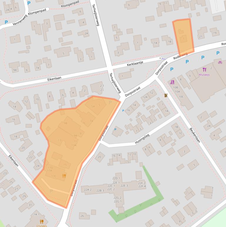 Kaart van postcodegebied 9311PS.