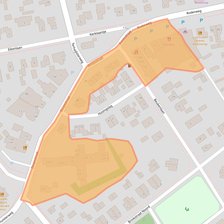 Kaart van postcodegebied 9311PT.