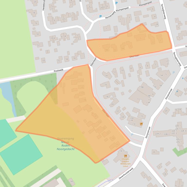 Kaart van postcodegebied 9311PV.
