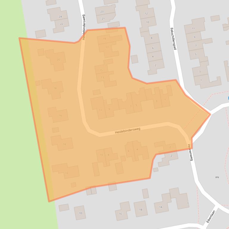 Kaart van postcodegebied 9311RA.