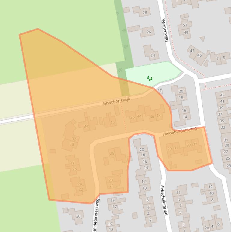 Kaart van postcodegebied 9311RD.