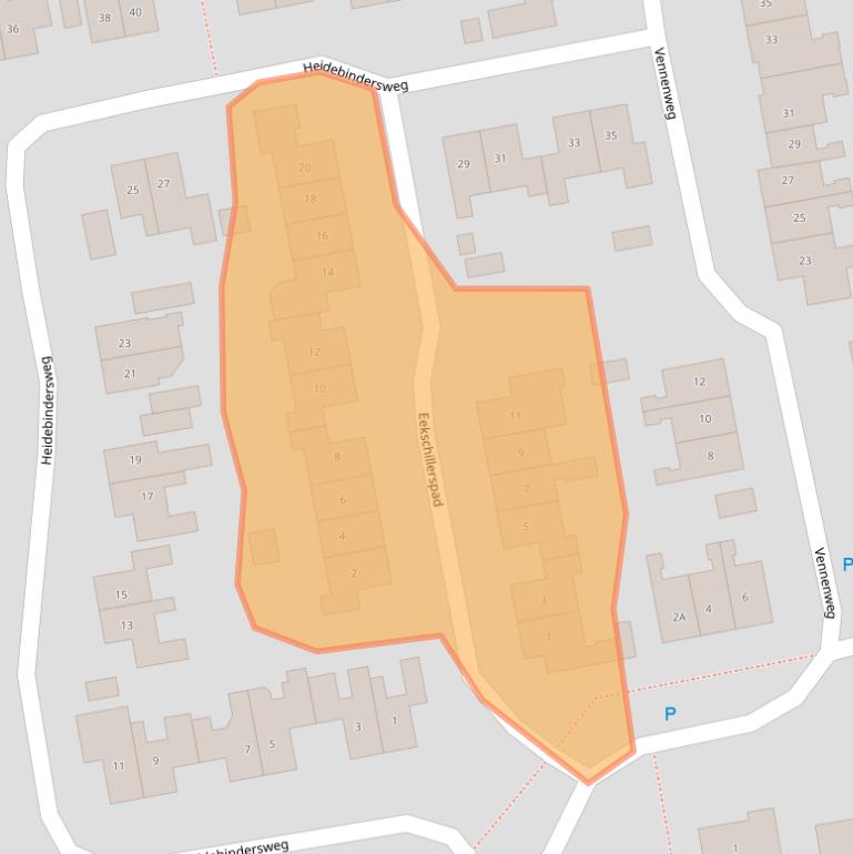 Kaart van postcodegebied 9311RE.