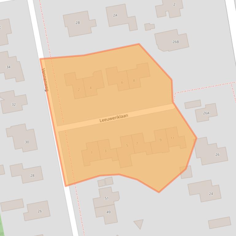 Kaart van postcodegebied 9311RH.