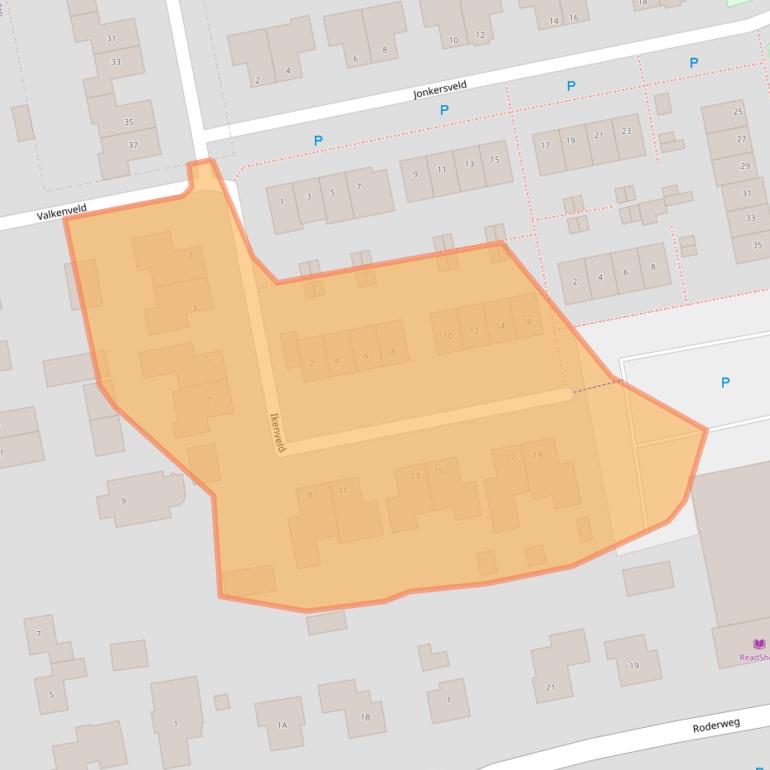 Kaart van postcodegebied 9311RP.