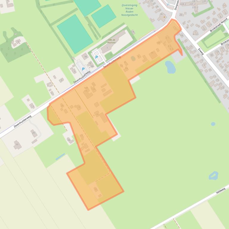 Kaart van postcodegebied 9311VB.