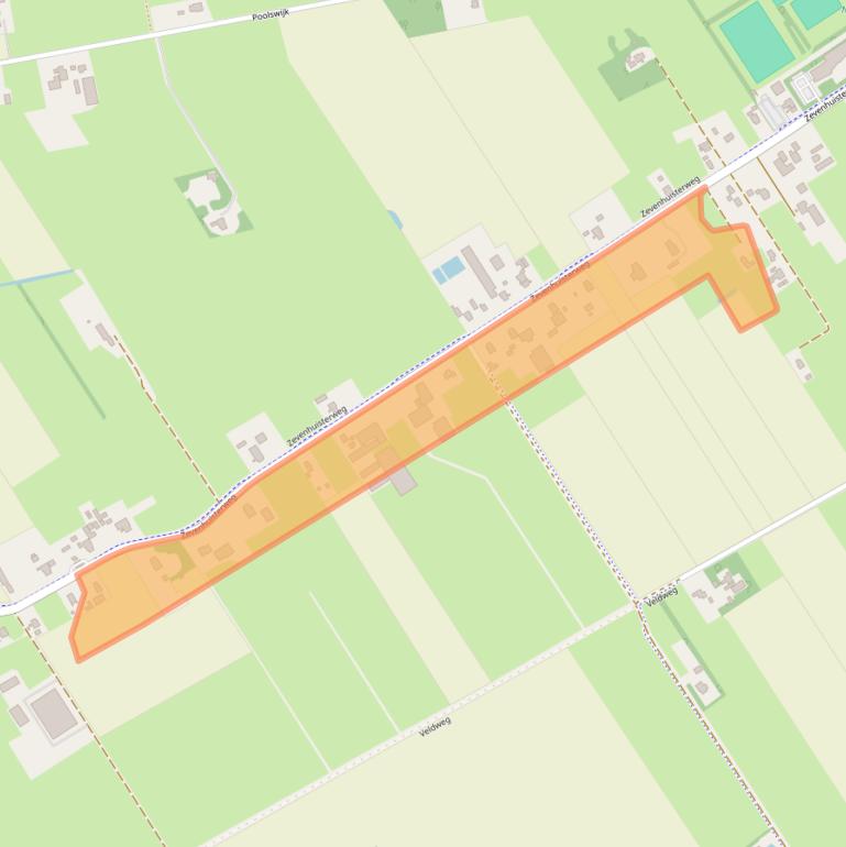 Kaart van postcodegebied 9311VC.