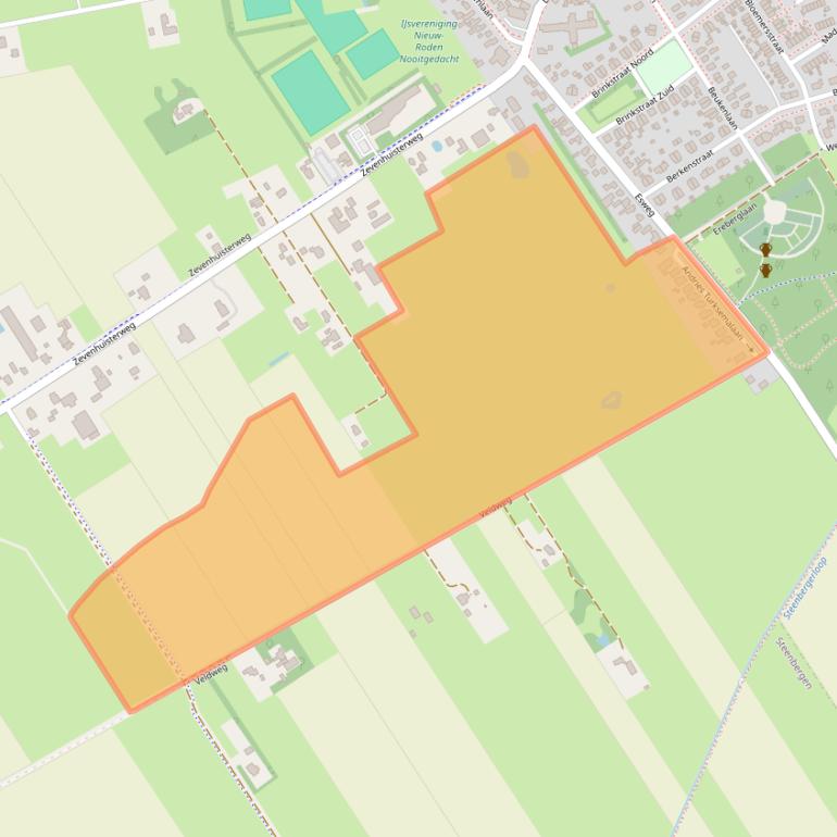 Kaart van postcodegebied 9311VJ.