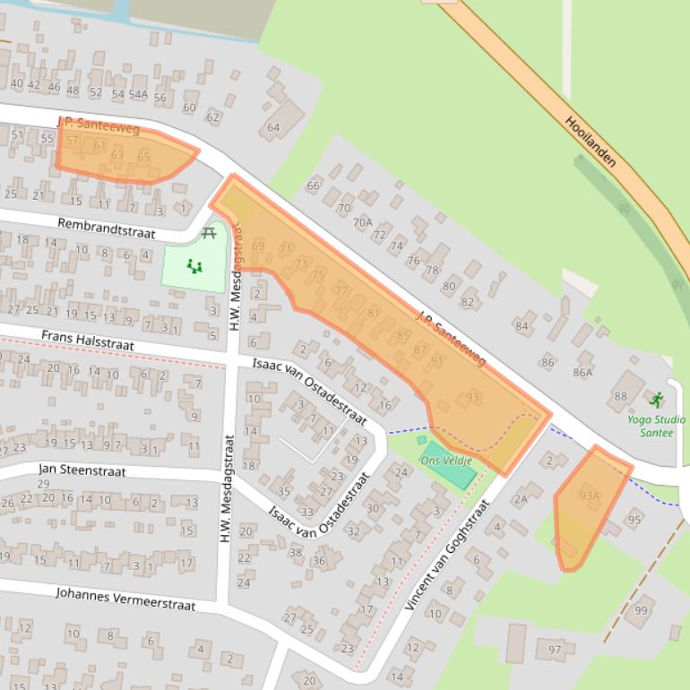 Kaart van postcodegebied 9312PD.