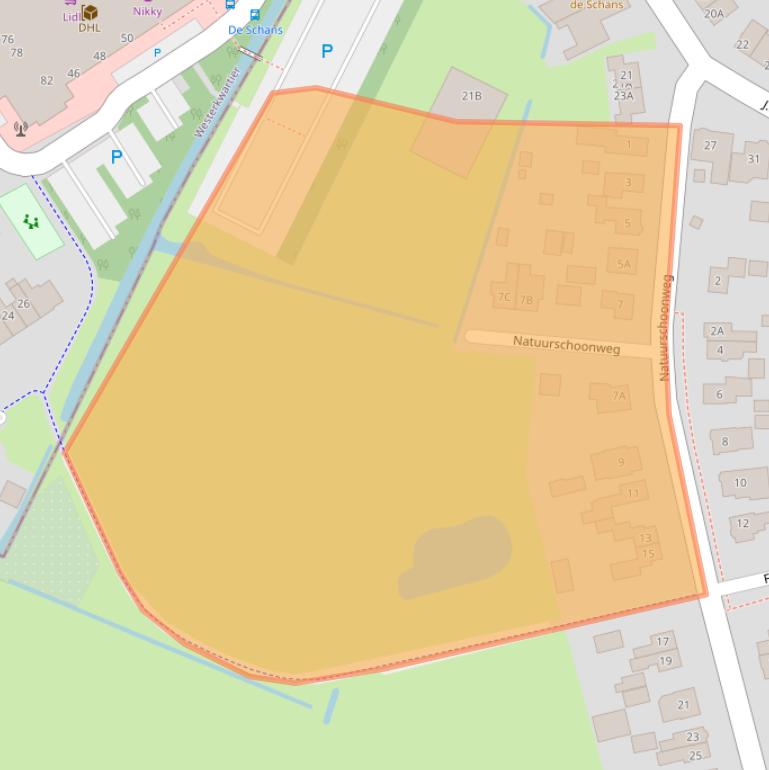 Kaart van postcodegebied 9312PJ.