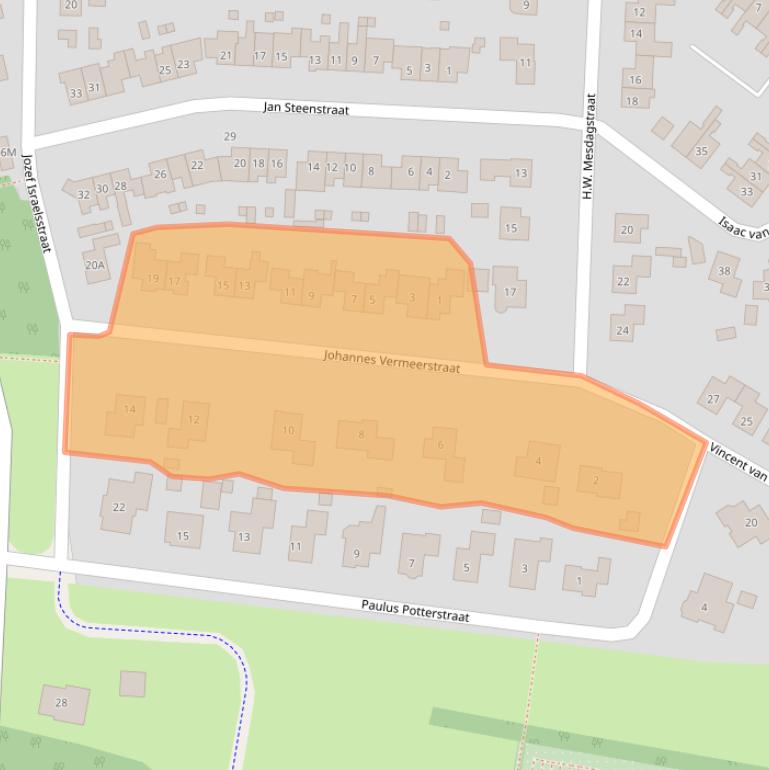 Kaart van postcodegebied 9312PZ.