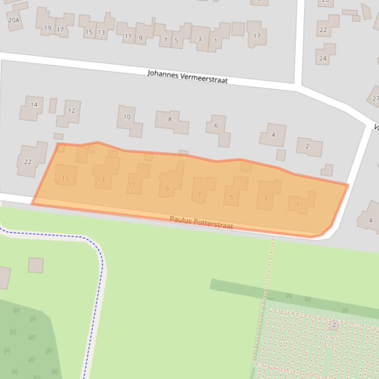 Kaart van postcodegebied 9312RE.