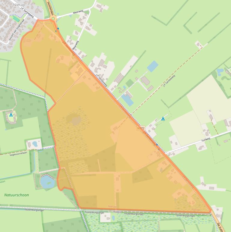 Kaart van postcodegebied 9312TA.