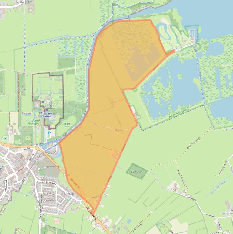 Kaart van postcodegebied 9312TD.