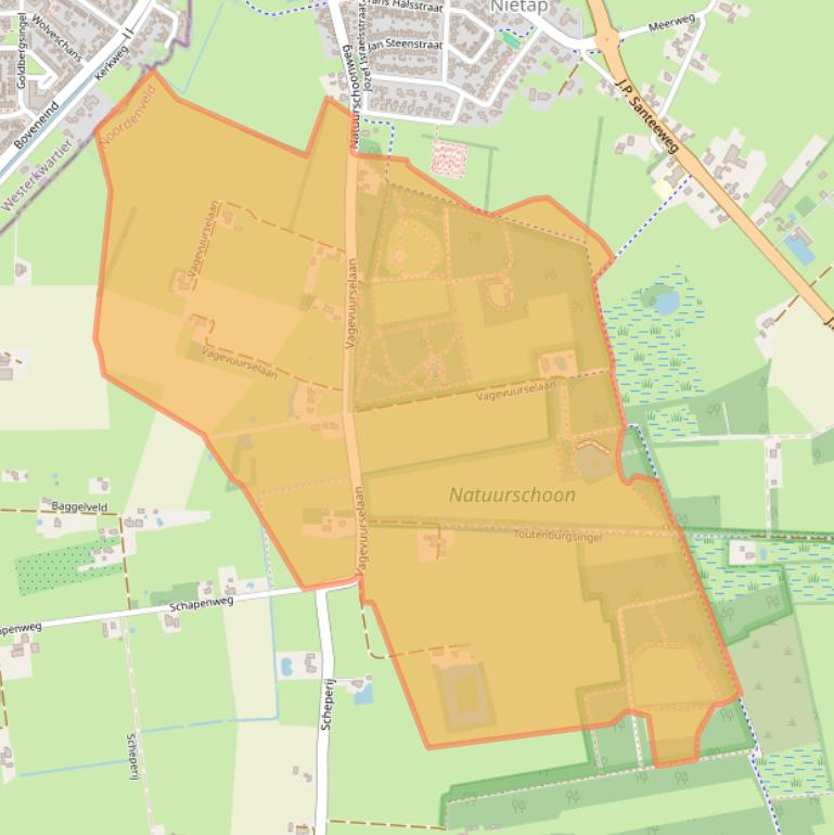 Kaart van postcodegebied 9312VD.