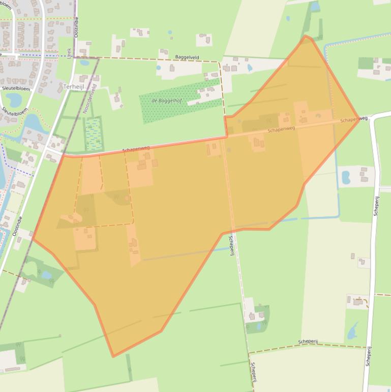 Kaart van postcodegebied 9312VG.