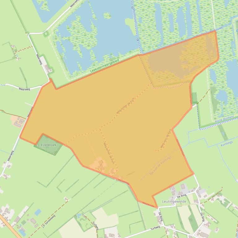 Kaart van postcodegebied 9313TJ.