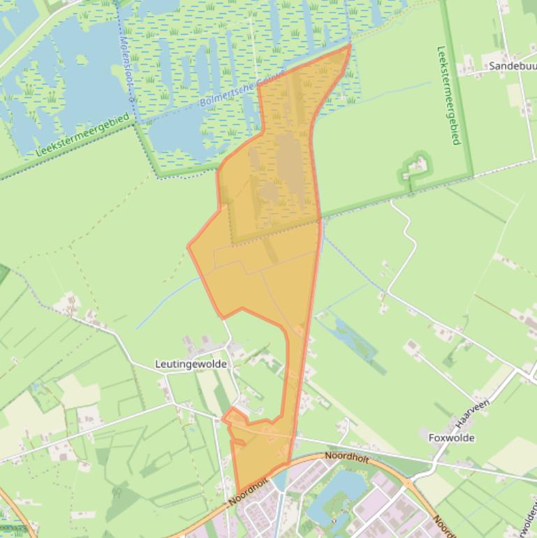 Kaart van postcodegebied 9313TK.