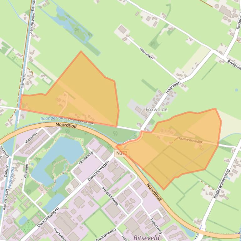 Kaart van postcodegebied 9314TG.