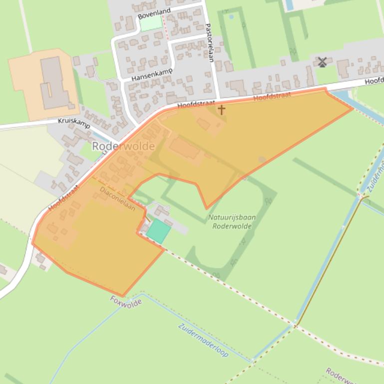 Kaart van postcodegebied 9315PA.