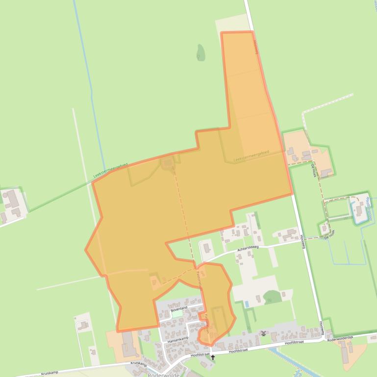 Kaart van postcodegebied 9315TB.