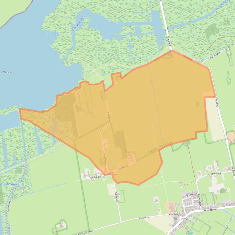 Kaart van postcodegebied 9315TG.