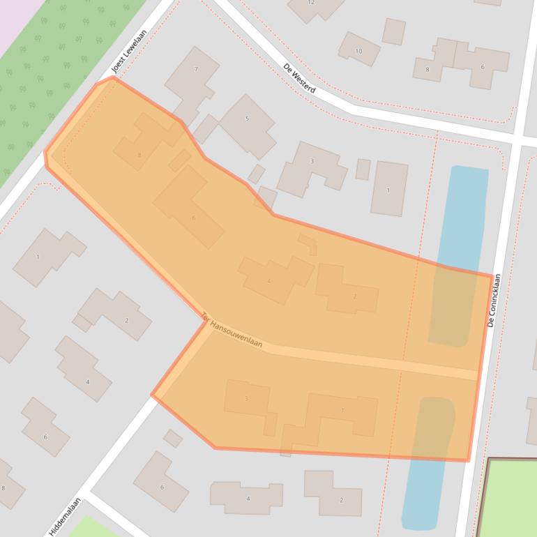 Kaart van postcodegebied 9321AM.
