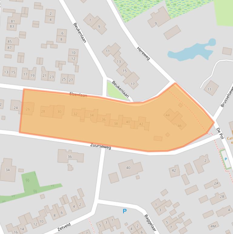 Kaart van postcodegebied 9321GN.