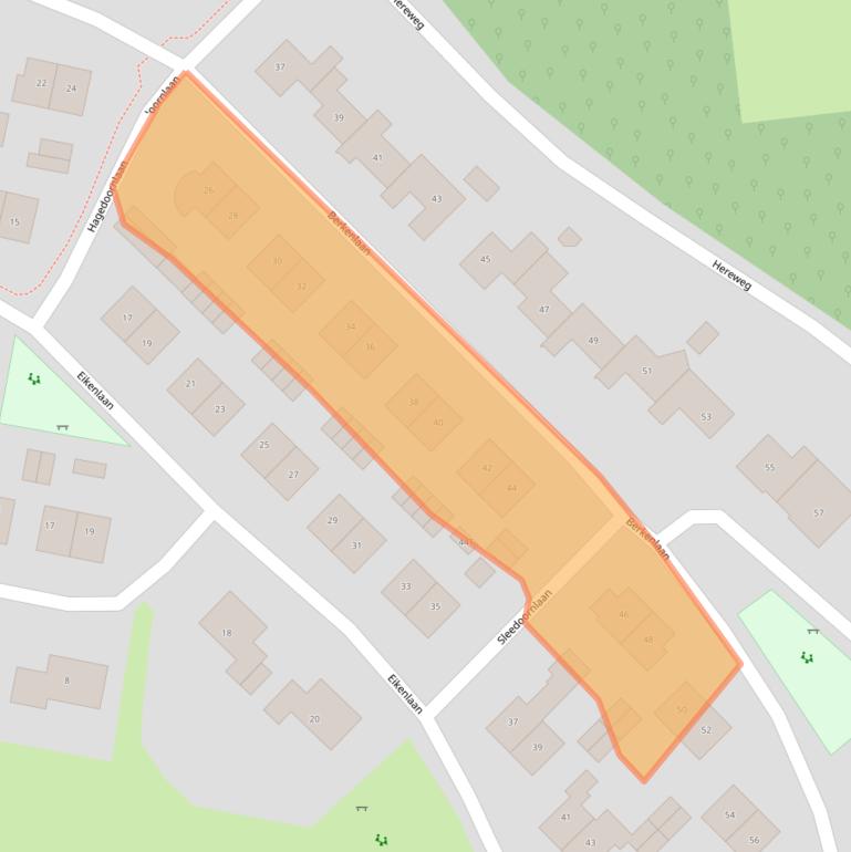 Kaart van postcodegebied 9321GX.