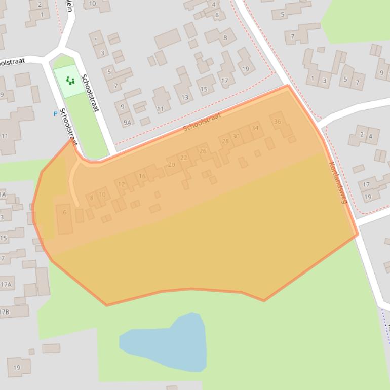 Kaart van postcodegebied 9321HD.