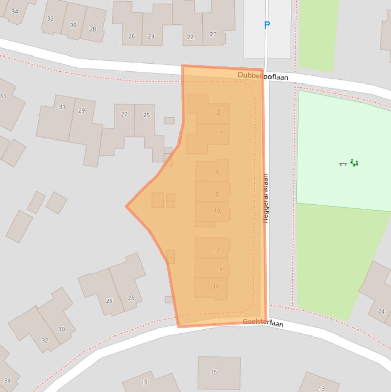 Kaart van postcodegebied 9321LM.