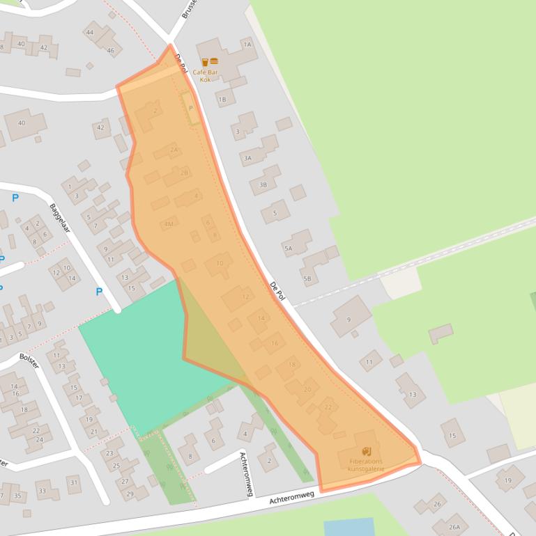 Kaart van postcodegebied 9321VC.