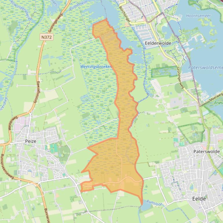 Kaart van postcodegebied 9321VH.