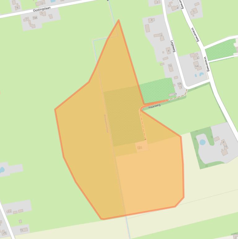 Kaart van postcodegebied 9321VN.